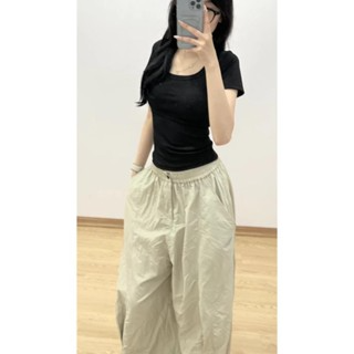 Áo Thun Nữ Cộc Tay Cổ Vuông Basic, Áo Croptop Trơn Dáng Ôm Body Ch...