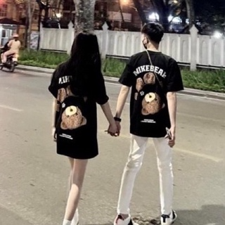 Áo Thun MIKEBEAR Chất Liệu Cotton Co Gian, Áo Phông Đôi Nam Nữ For...