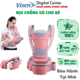 Địu em bé sơ sinh 9 tư thế có ghế chống gù đa năng cao cấp từ 0-36...