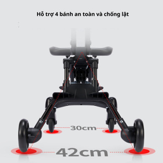 Xe đẩy cho bé gấp gọn đảo chiều,di chuyển linh hoạt,khung thép chị...