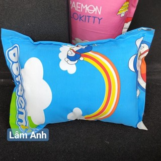 Gối Nằm Cho Bé Sơ Sinh Và Trẻ Em Cotton Mềm Mát Gòn Microfiber Nhi...