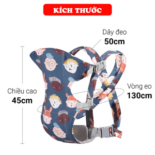 Địu em bé 0-3 tuổi đa năng gọn nhẹ BBShine, Địu cho bé 4 tư thế th...