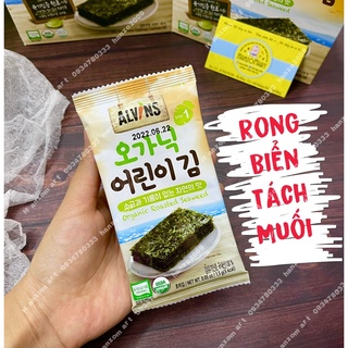 Rong biển tách muối cho bé ăn dặm hữu cơ Alvins Hàn Quốc 6m...