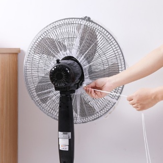 Lưới bọc quạt họa tiết hoạt hình có dây rút phía sau chống bụi bẩn...