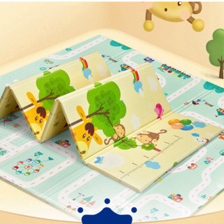 Thảm Xốp XPE Phủ Silicon 2 Mặt - Thảm Xốp Gấp Gọn 1M8 2M Chống Thấ...