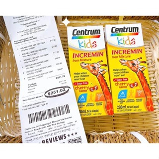 Siro Centrum Kids Incremin Iron Mixture, Úc (200ml) giúp ăn ngon m...