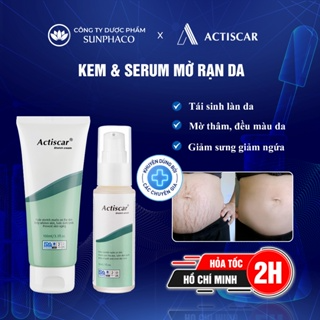 [Combo 2] Kem Rạn  Serum Rạn ACTISCAR Ngăn Ngừa và Làm Mờ Rạn Đỏ, ...