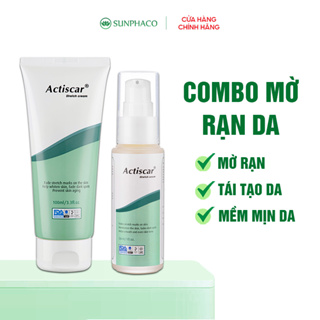 [Combo 2] Kem Rạn  Serum Rạn ACTISCAR Ngăn Ngừa và Làm Mờ Rạn Đỏ, ...