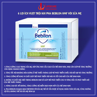 Sữa Bebilon HMF bổ sung vào sữa mẹ cho bé sinh non nhẹ cân rất nhẹ...
