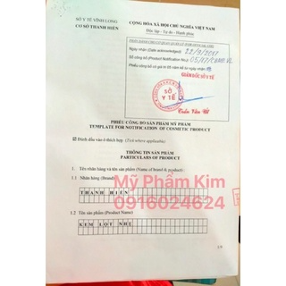 lẻ hủ 3g kem thanh hiền...