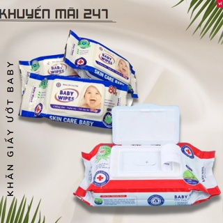 Gói 80 KHĂN GIẤY ƯỚT BABY WIPES- khăn ướt cho bé...