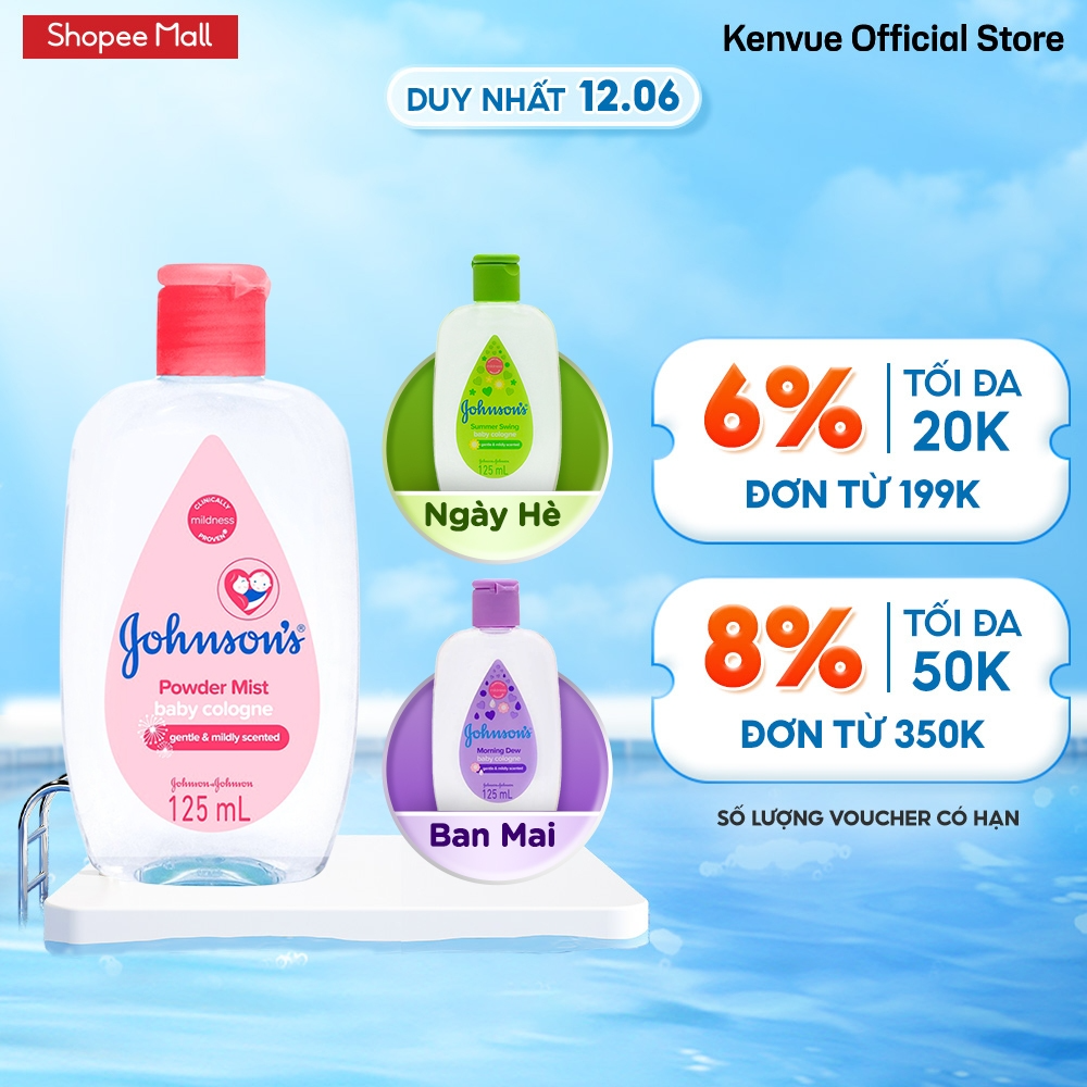 Nước hoa Johnsons Baby hương ban mai 125ml - 100809603...
