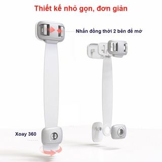 Khóa tủ lạnh cao cấp tiện lợi BBShine, Khóa ngăn kéo giúp bảo vệ a...