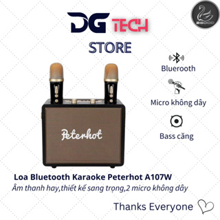 Loa Karaoke Bluetooth Peterhot A107W phiên bản mới độc đáo 2024 kh...