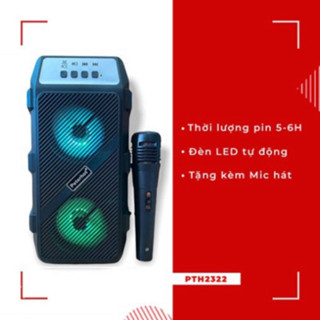 Loa karaoke bluetooth PTH 2322 phiên bản cao cấp 2023,loa không dâ...