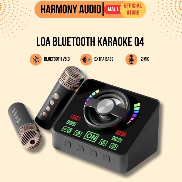 Loa Karaoke, Loa Bluetooth Q4 Mới Có Micro Ngoài Trời Micro Không ...