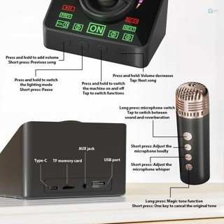 Loa Karaoke, Loa Bluetooth Q4 Mới Có Micro Ngoài Trời Micro Không ...