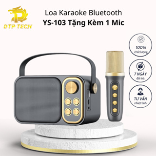 [ HOẢ TỐC ]Loa Karaoke Bluetooth YS-103 Tặng Kèm 1 Micro Không Dây...