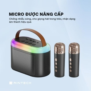 Loa Bluetooth karaoke kèm 2 mic không dây Q6, Loa Karaoke mini có ...