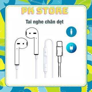 Tai nghe có dây chân dẹt có mic cho 7/8/X/Xsmax/11/12/13/14...