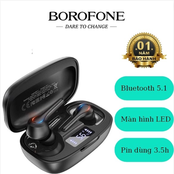 Tai Nghe Không Dây Bluetooth 5.1 Borofone BW11 , TWS Nhét Tai, Chí...