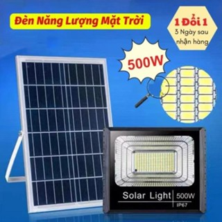Đèn Năng Lượng Mặt Trời 500W IP67 Tiết Kiệm Điện Có Điều Khiển Tự ...
