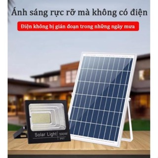 Đèn Năng Lượng Mặt Trời 500W IP67 Tiết Kiệm Điện Có Điều Khiển Tự ...