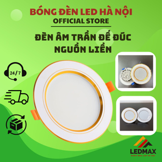 Đen âm trân 7W 9W 3 chê đô (NGUỒN LIỀN) led âm trần, đèn mắt trâu ...