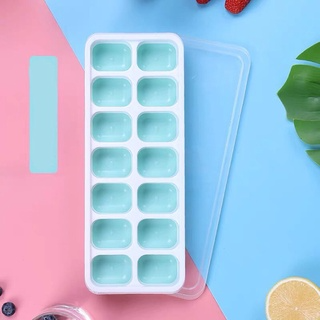 Khay Làm Đá Silicon Có Nắp Đậy Kháng Khuẩn Chống Mùi Tủ Lạnh, Khuô...