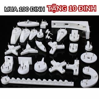 Đinh Treo Tường 3- 4 Chân Treo Khung Ảnh Treo Đồ Không Cần Khoan T...