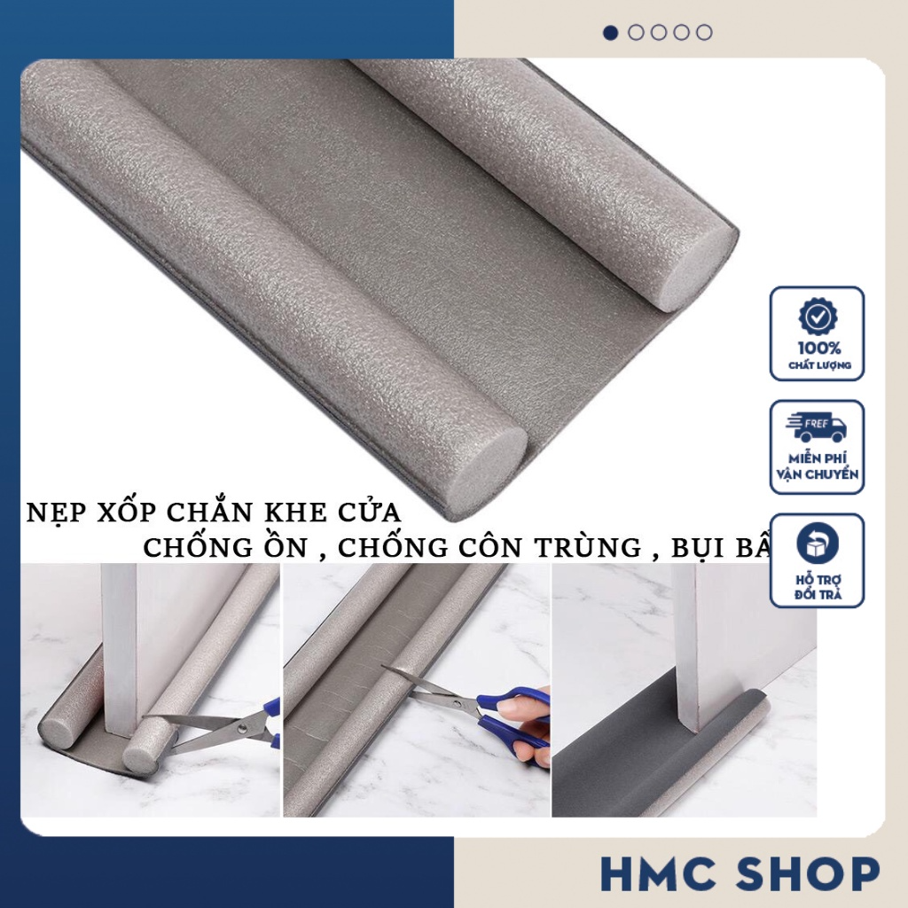 Thanh chặn khe cửa 100cm [4 Màu] Thanh chắn cửa, miếng chặn khe cử...