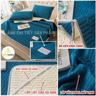 Chiếu điều hòa cao su non tencel latex Bee Bedding, chiếu nệm mủ c...