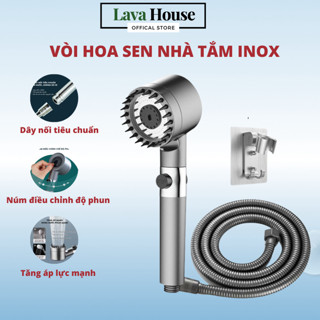 Vòi Hoa Sen Tăng Áp - Sen Vòi 5 Chế Độ Nước Tiện Lợi - Chất Liệu M...