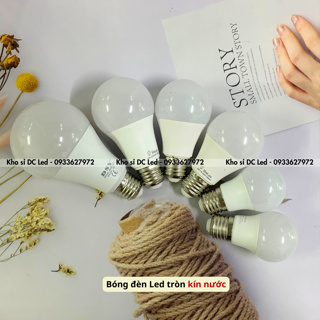 Bóng Đèn Led Tròn Kín Nước 3w - 5w - 7w - 9w - 12w - 18w - Ánh Sán...