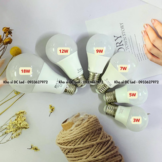 Bóng Đèn Led Tròn Kín Nước 3w - 5w - 7w - 9w - 12w - 18w - Ánh Sán...