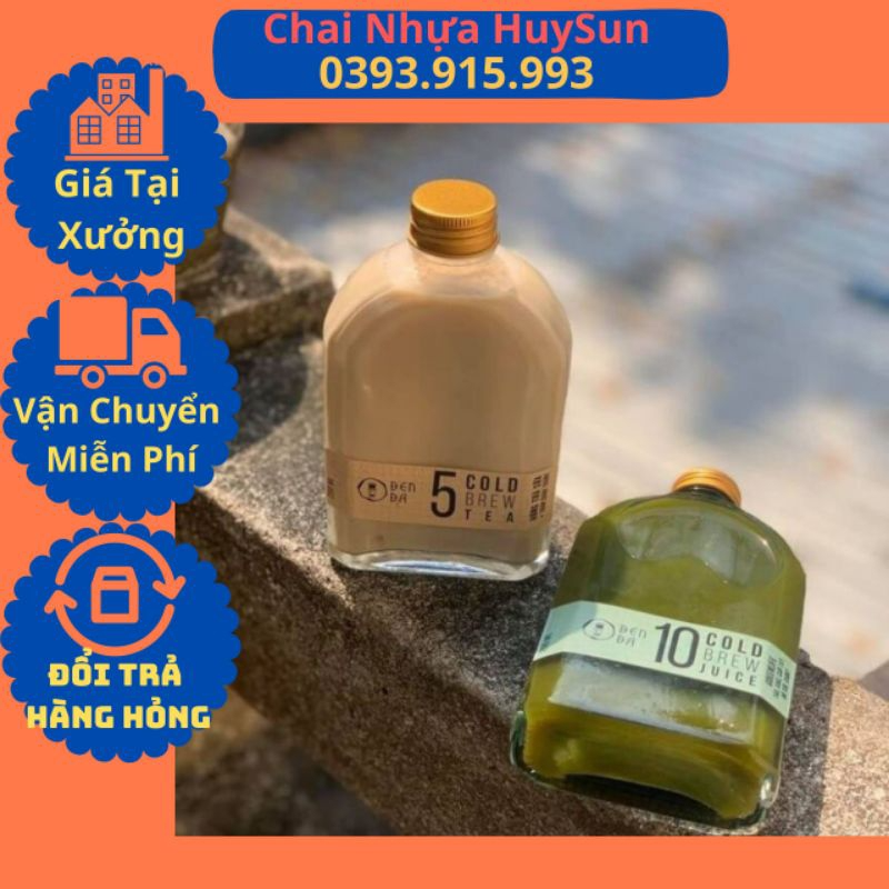 ( Giá sỉ) Chai Nhựa Dẹp Vuông, Dẹp Vai Bầu, Dẹp Vai Ngang 330ml Đã...