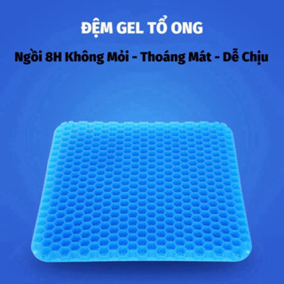 Đệm Ngồi 2 Lớp 3D Thoáng Khí  Nệm Lót Ghé Cao Su Chống Mỏi Lưng...