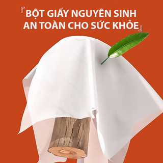 Giấy Vệ Sinh Treo Tường 4 lớp, Giấy Nội Địa Trung Làm Từ Bột Gỗ Ng...