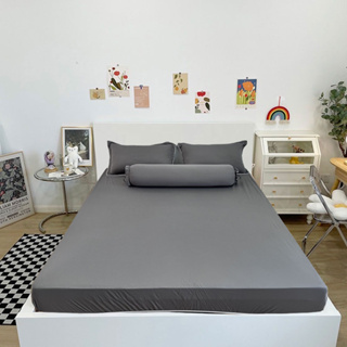 Bộ ga giường thun lạnh 4 món bọc được nệm 20cm gồm ga gối và vỏ ôm...