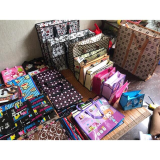 TÚI DỨA BẠT đủ size Lớn Nhỏ FREESHIPTúi Đựng Đồ Có Khóa Dây Kéo Ti...