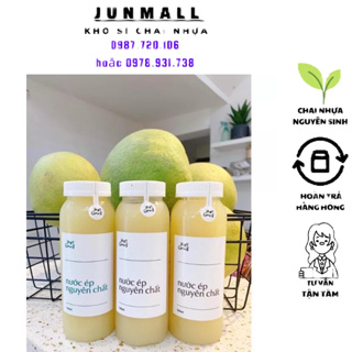 Chai nhựa tròn 330ml, chai nhựa tròn cổ rộng 330ml...