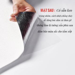 Cuộn Xốp Dán Tường Tráng Nhôm cao cấp kích thước 2,8m x 50cm có ke...