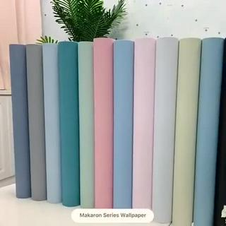 Decal giấy dán tường một màu bề mặt nhám (nhiều tông màu) khổ 45cm...