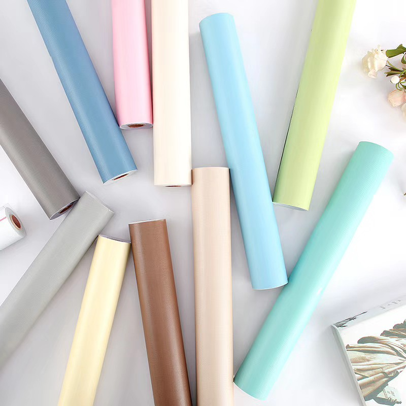 Decal giấy dán tường một màu bề mặt nhám (nhiều tông màu) khổ 45cm...