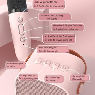 Loa Karaoke Bluetooth Mini ESTELLE Sạc Pin Không Dây, Âm Thanh Hay...