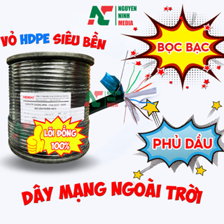 Dây Mạng Ngoài Trời 8 Lõi Golden Japan Cat5e Có Sợi Thép Chịu Lực,...