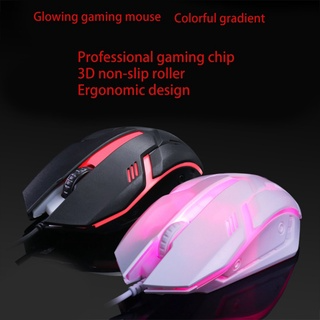 Chuột Gaming White Siêu Bền-Chuột Chơi Game Có Dây 1200 Dpi Kem Đè...