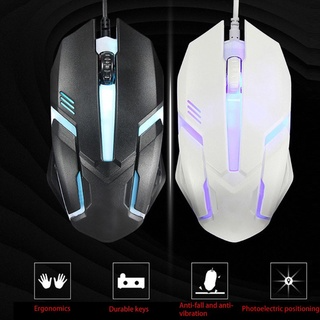 Chuột Gaming White Siêu Bền-Chuột Chơi Game Có Dây 1200 Dpi Kem Đè...