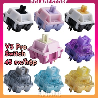 Akko Cream Yellow Blue v3 Pro linear tactile Akko Piano Fairy Peng...