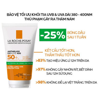 Kem Chống Nắng La Roche-Posay Kiểm Soát Dầu Anthelios XL SPF50 50m...